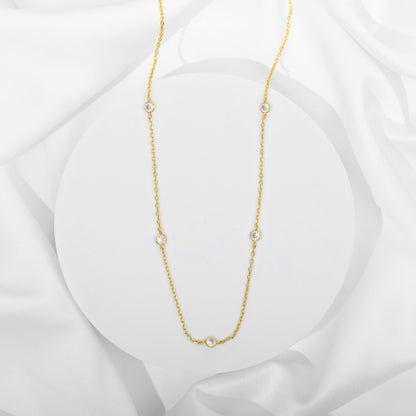 Effortless Layering Cubic Zirconia Necklace