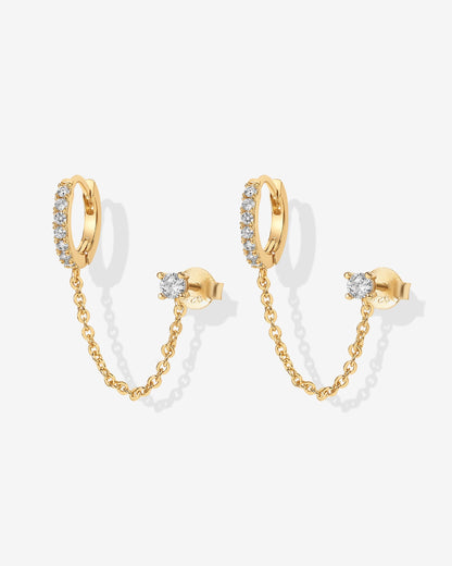 Elegant Chained Huggie for Bold Style