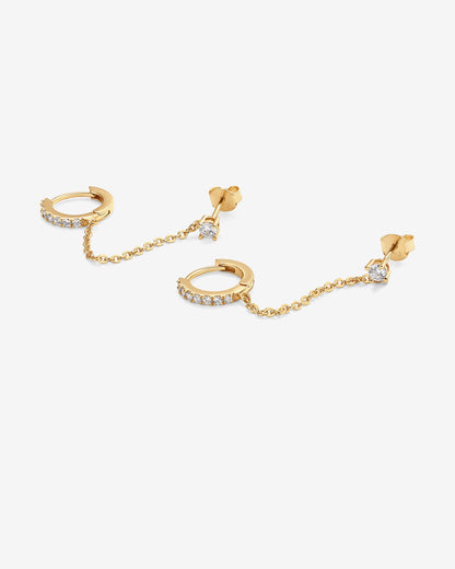 Elegant Chained Huggie for Bold Style