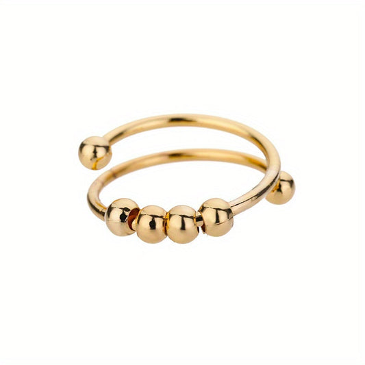 Adjustable-Fit Gold-Tone Ring