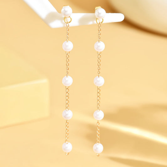 Lightweight Pearl-Inspired Earrings