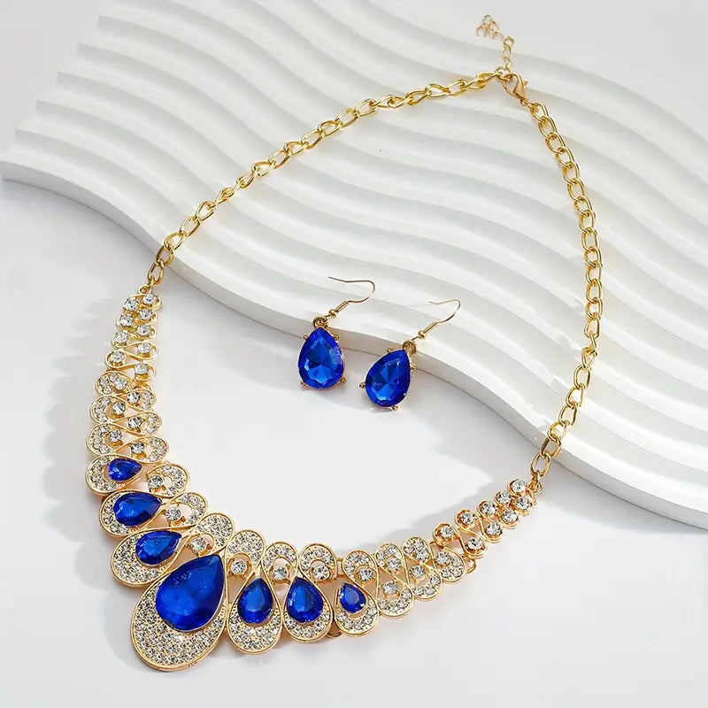 Regal-Sapphire Jewelry Set