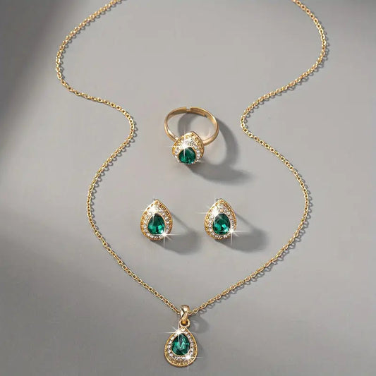 Radiant Gold Jewelry Set