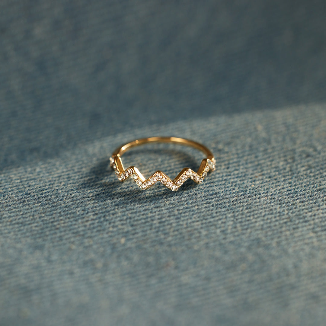 Daughter's Zigzag Love Ring