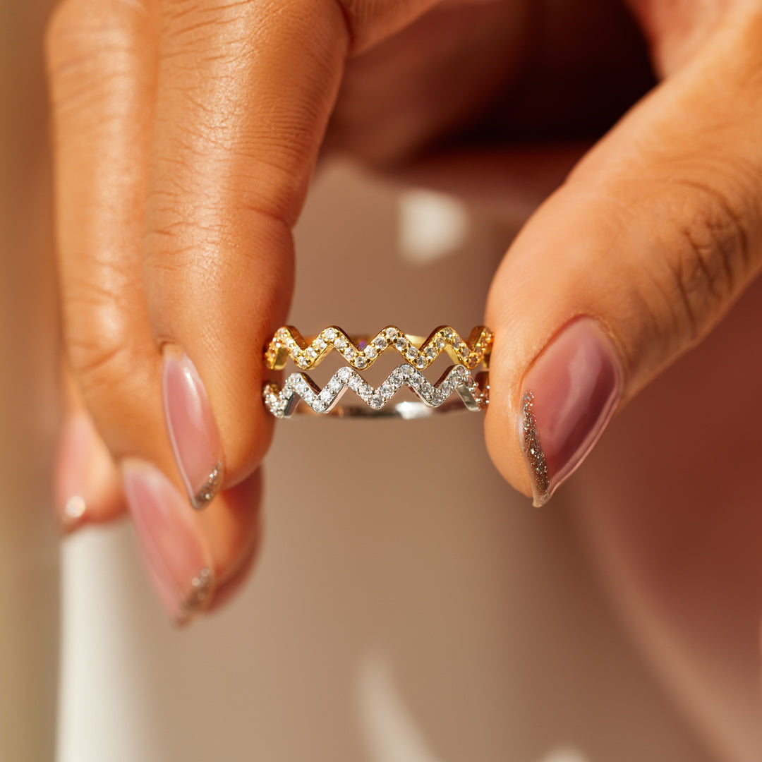 Daughter's Zigzag Love Ring