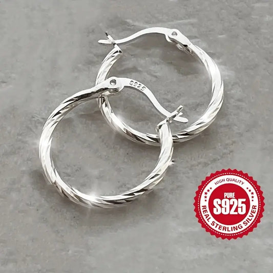Lightweight Silver-Tone Earrings