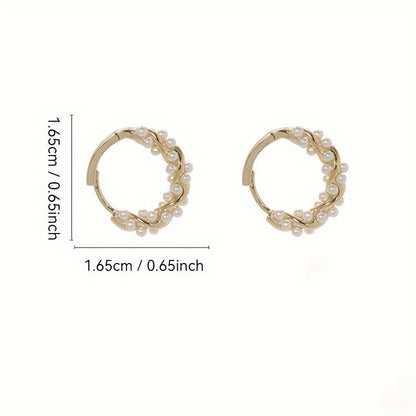 Lightweight Pearl-Inspired Earrings