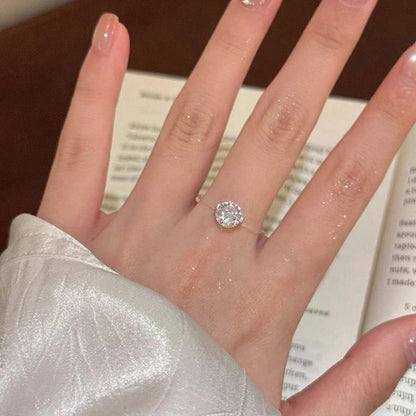 Floating Moissanite Ring