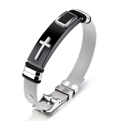 Faith-Expressive Adjustable Cross Bracelet