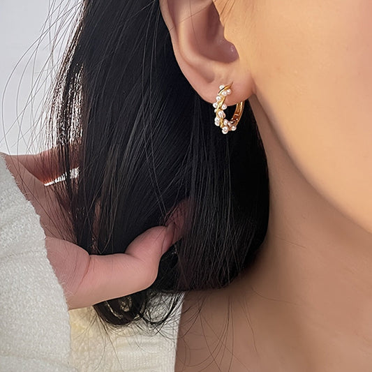 Lightweight Pearl-Inspired Earrings