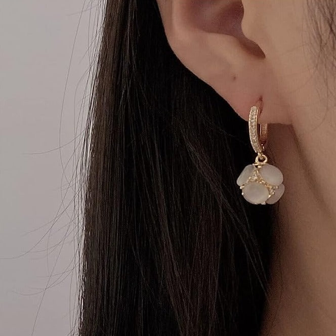 Opal Ball Earrings