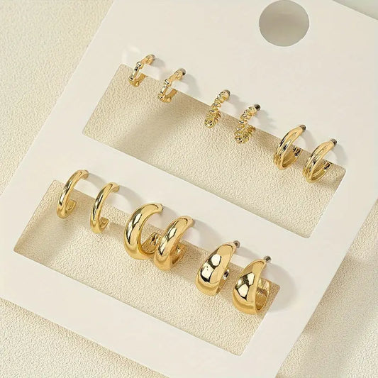 Lightweight Gold-Tone Earrings