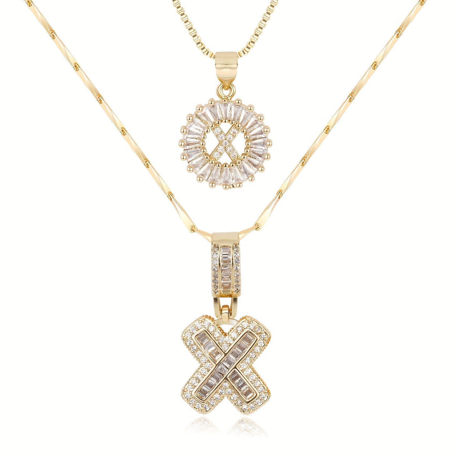 Pave-Diamond Initial Necklace