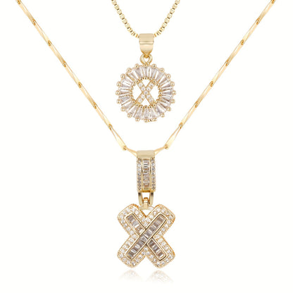Pave-Diamond Initial Necklace