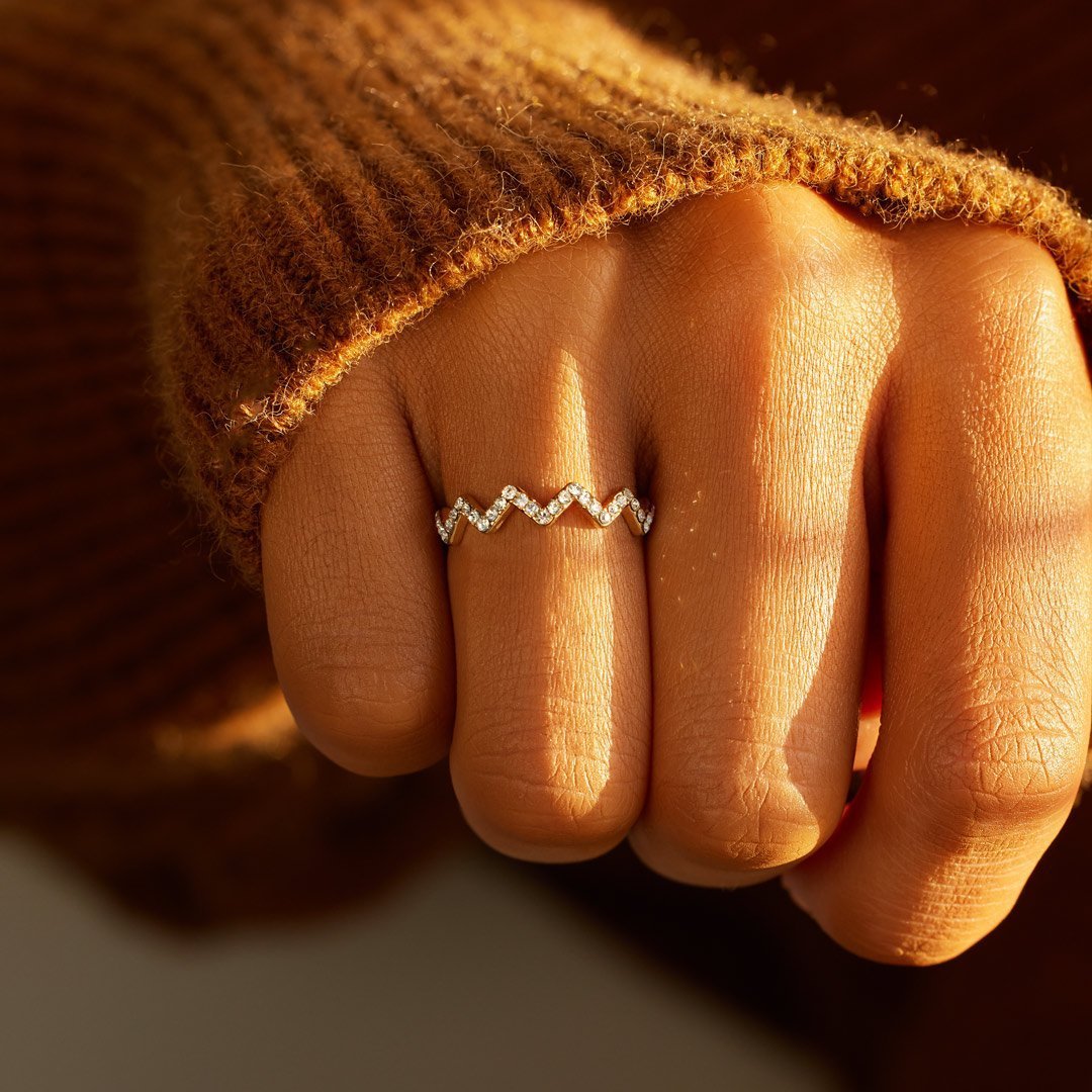 Daughter's Zigzag Love Ring