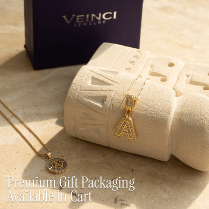 Pave-Diamond Initial Necklace