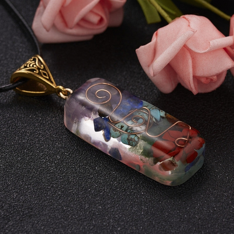 Chakra Orgone Necklace for Energy Balance