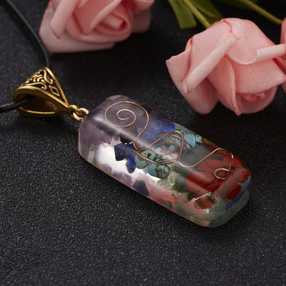 Chakra Orgone Necklace for Energy Balance