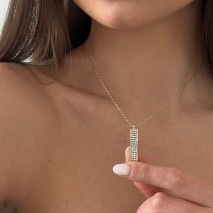 Secret Message Shimmer Necklace