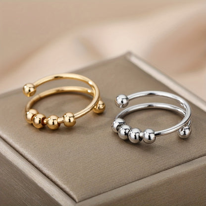 Adjustable-Fit Gold-Tone Ring