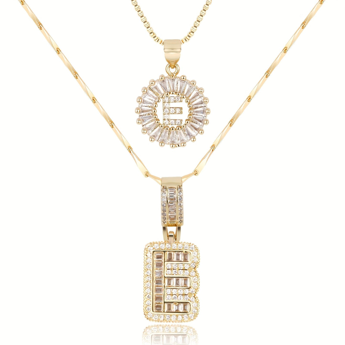 Pave-Diamond Initial Necklace