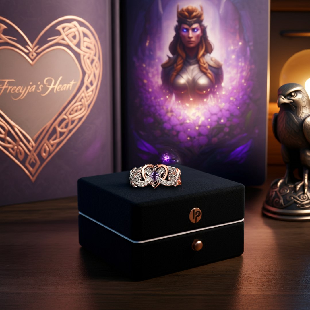 Freyja's Heart Ring: Elegance & Power