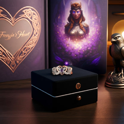 Freyja's Heart Ring: Elegance & Power