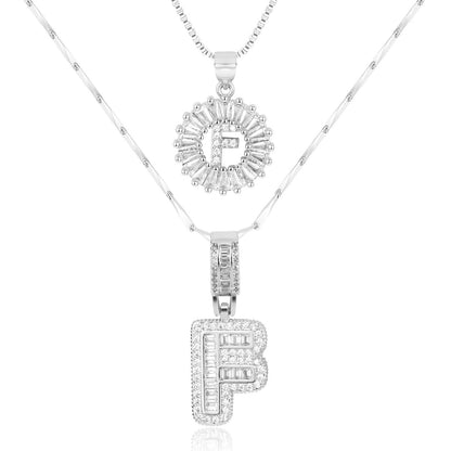 Pave-Diamond Initial Necklace