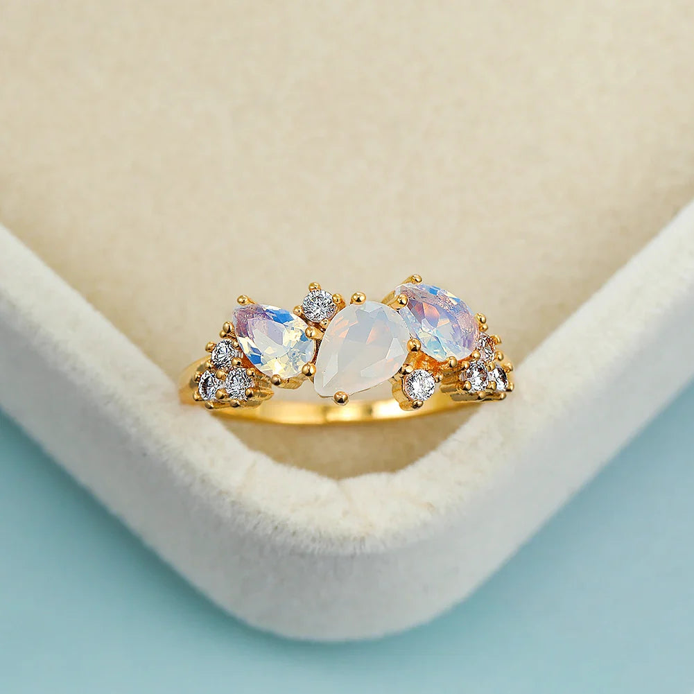 Elegant Cascade Ring for Timeless Confidence