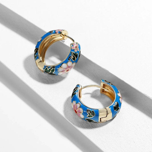 Elegant Bloom Snap Earrings