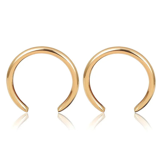 Glam Crescent Statement Hoops