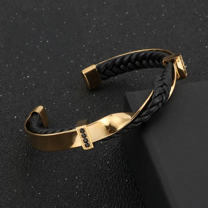 Sleek Comfort Twisted Bracelet