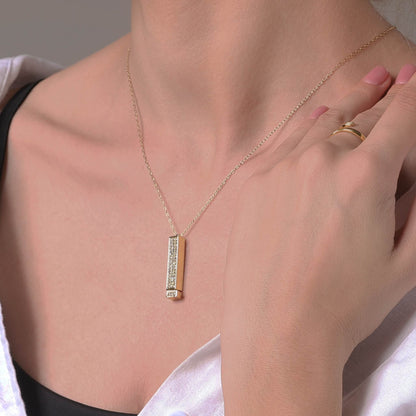 Secret Message Shimmer Necklace