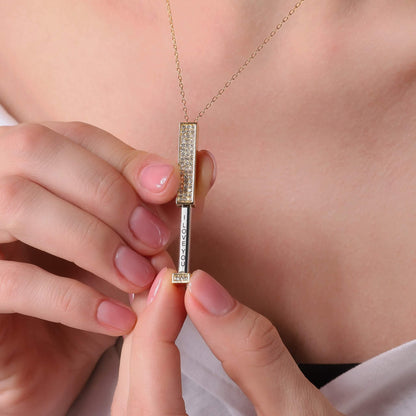 Secret Message Shimmer Necklace