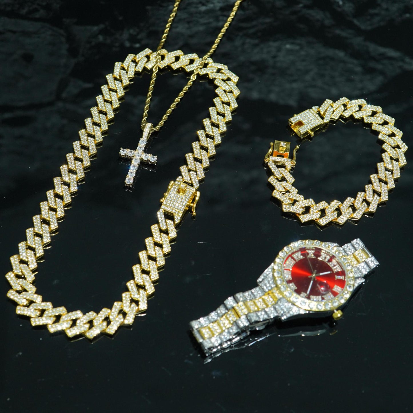Ultimate Iced-Out Statement Set
