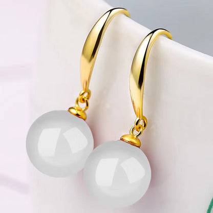 Elegant Weightless Resin Pearl Earrings