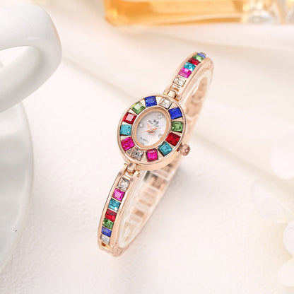 Elegance Gemstone Bracelet Timepiece