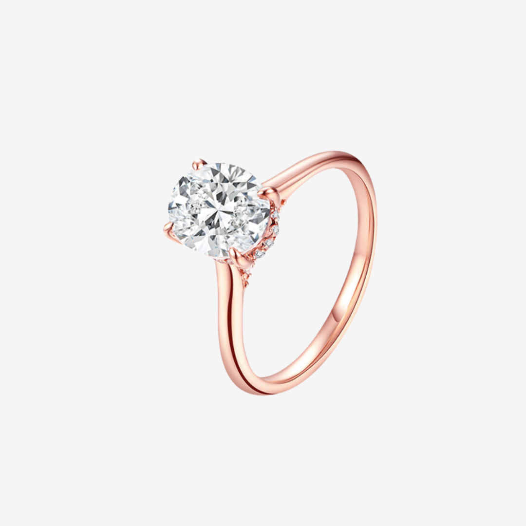Radiant Oval Engagement Ring
