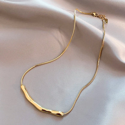 Radiant Bar Necklace with Tangle-Free Chain