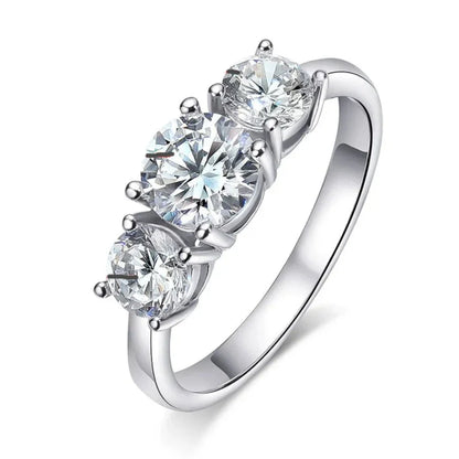 Radiant Elegance Sparkling Moissanite Ring