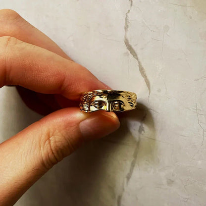 Aphrodite-Inspired Stainless Steel Ring