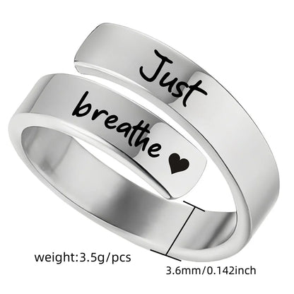 Empowerment Reminder Stainless Steel Ring