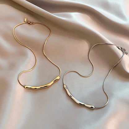 Radiant Bar Necklace with Tangle-Free Chain