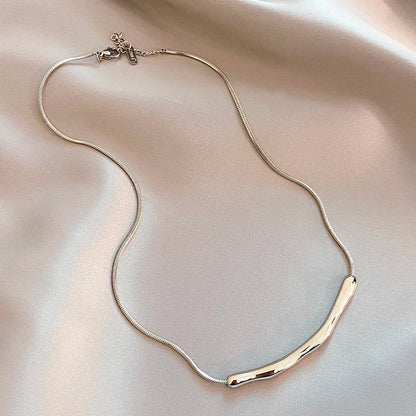 Radiant Bar Necklace with Tangle-Free Chain
