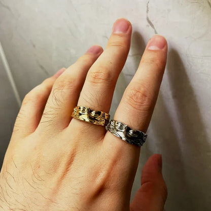 Aphrodite-Inspired Stainless Steel Ring