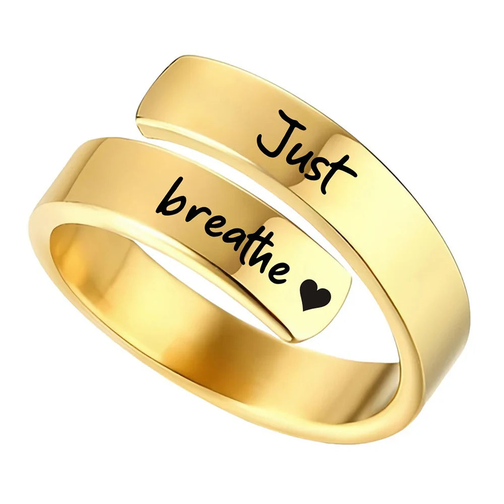 Empowerment Reminder Stainless Steel Ring