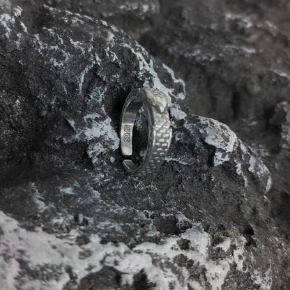Empowering Silver Serpent Ring