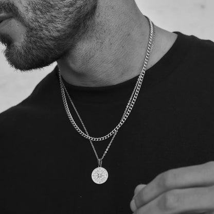 Everlasting Stainless Compass Necklace