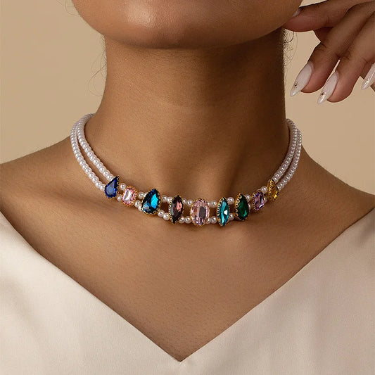 Gem & Pearl Choker for Radiance