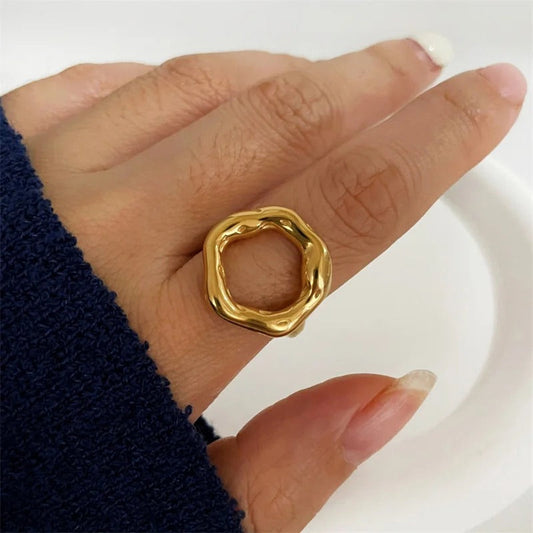 Unity Molten Gold Strength Ring